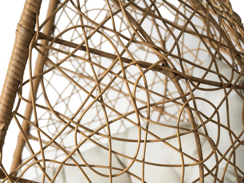 Solvero Hängstol utomhus - beige - Utemöbler - Utestol & trädgårdsstol - Hängstol utomhus - Hängstol med stativ