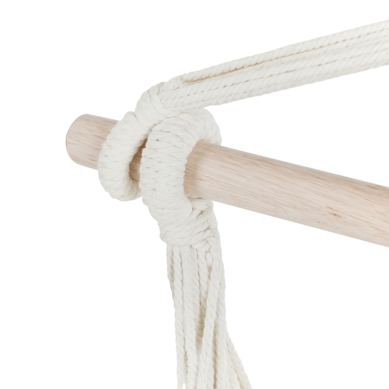 Hängstol utomhus Varena Bomull - Beige/Blå - Utemöbler - Utestol & trädgårdsstol - Hängstol utomhus