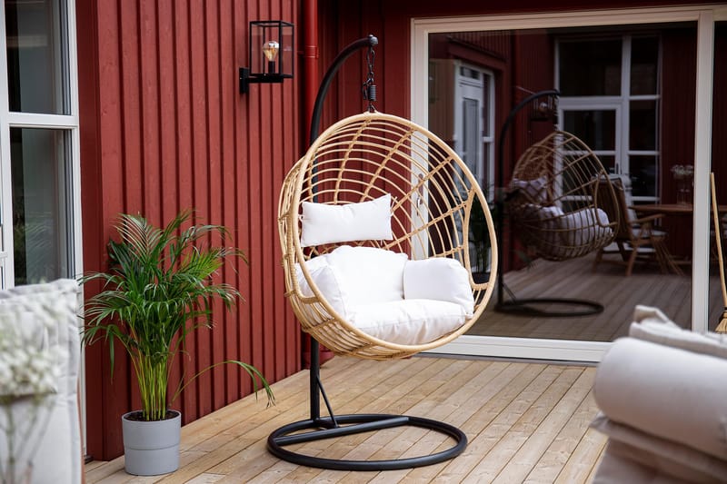 Viga Hängstol Svart/Natur - Venture Home - Hängstol med stativ - Hängstol utomhus