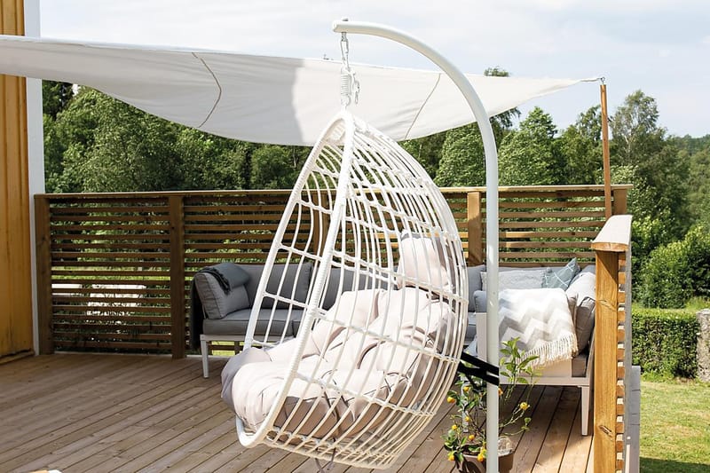 Viga Hängstol Vit/Natur - Venture Home - Hängstol med stativ - Hängstol utomhus