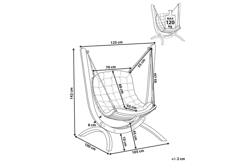 Hammock Alliste - Utemöbler - Utestol & trädgårdsstol - Hängstol utomhus