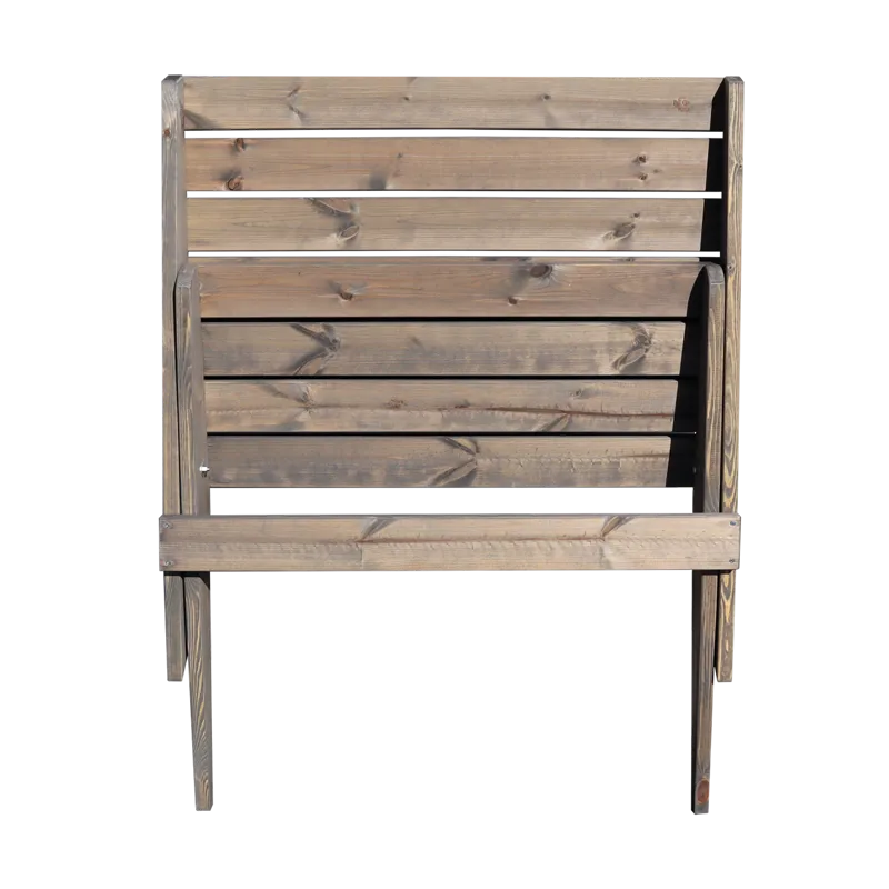 Hillerstorp EcoFurn Utestol Granny Double Furu Oljad Grå - Grå - Utemöbler - Utestol & trädgårdsstol - Utefåtölj & loungefåtölj