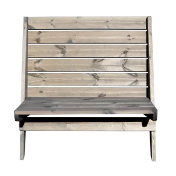 Hillerstorp EcoFurn Utestol Granny Double Furu Oljad Grå - Grå - Utemöbler - Utestol & trädgårdsstol - Utefåtölj & loungefåtölj