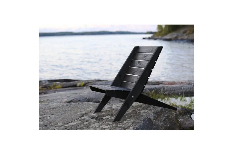 Hillerstorp EcoFurn Utestol Granny Furu Oljad Svart - Svart - Utemöbler - Utestol & trädgårdsstol - Utefåtölj & loungefåtölj
