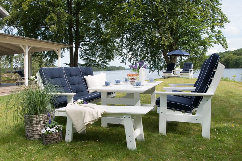 Hillerstorp Herrgård Fåtölj - Vit - Utemöbler - Utestol & trädgårdsstol - Utefåtölj & loungefåtölj