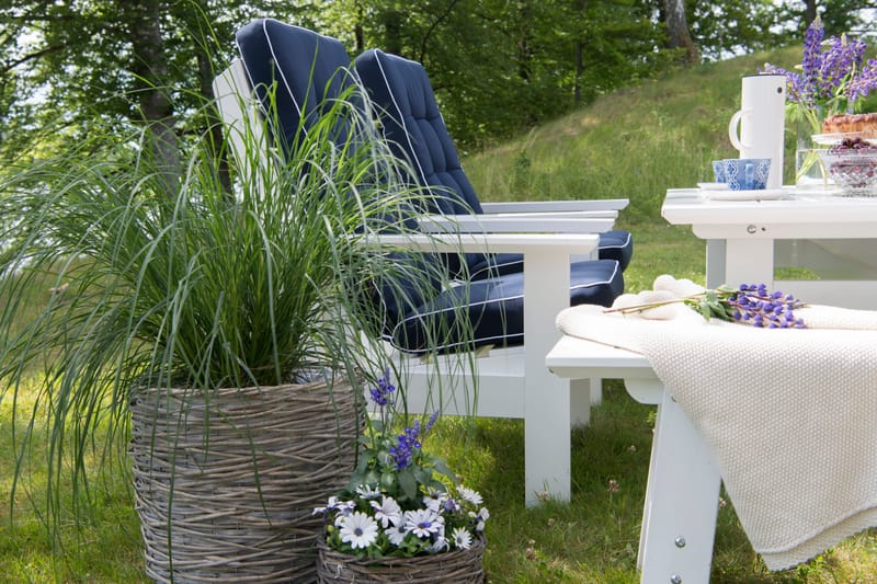 Hillerstorp Herrgård Fåtölj - Vit - Utemöbler - Utestol & trädgårdsstol - Utefåtölj & loungefåtölj
