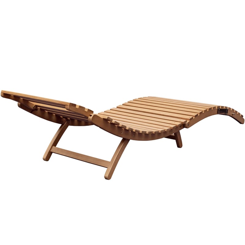 Hopfällbar solsäng i eukalyptus-trä | Forsvik - Utemöbler - Utestol & trädgårdsstol - Solsäng & Solvagnar