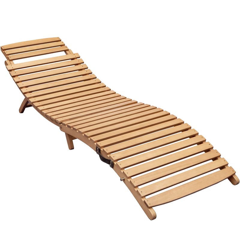 Hopfällbar solsäng i eukalyptus-trä | Forsvik - Utemöbler - Utestol & trädgårdsstol - Solsäng & Solvagnar