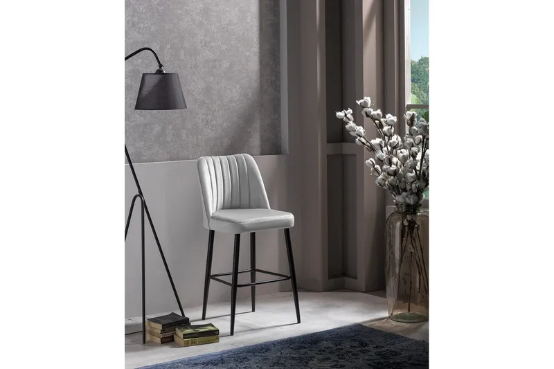 Huddy Barstol Utomhus 99 cm - Cream/Svart - Utemöbler - Utestol & trädgårdsstol - Barstol utomhus