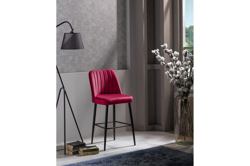 Huddy Barstol Utomhus 99 cm - Röd/Svart - Utemöbler - Utestol & trädgårdsstol - Barstol utomhus