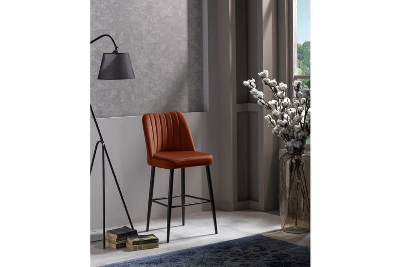 Huddy Barstol Utomhus 99 cm - Röd/Svart - Utemöbler - Utestol & trädgårdsstol - Barstol utomhus