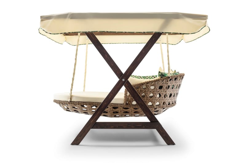 Hux Hängstol Utomhus 188x140 cm - Cream - Utemöbler - Utestol & trädgårdsstol - Hängstol utomhus