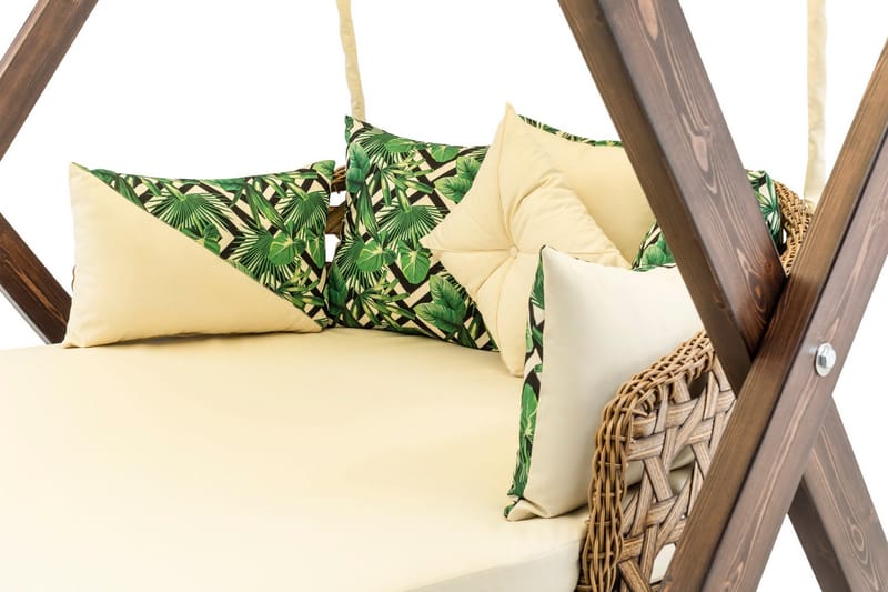 Hux Hängstol Utomhus 188x140 cm - Cream - Utemöbler - Utestol & trädgårdsstol - Hängstol utomhus