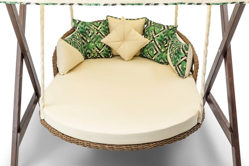 Hux Hängstol Utomhus 188x140 cm - Cream - Utemöbler - Utestol & trädgårdsstol - Hängstol utomhus