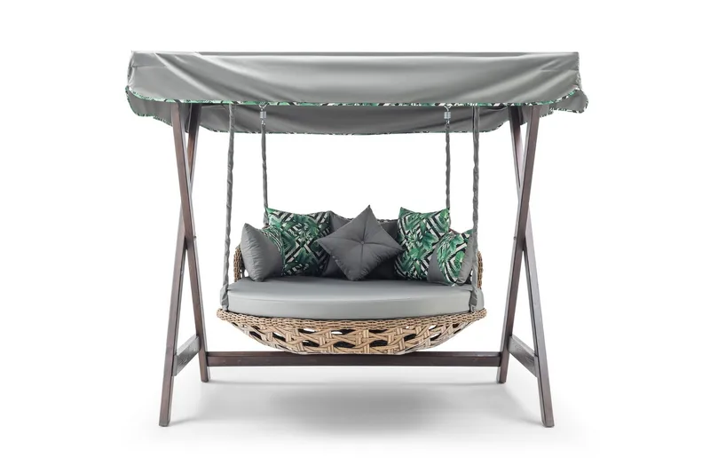 Hux Hängstol Utomhus 188x140 cm - Grå - Utemöbler - Utestol & trädgårdsstol - Hängstol utomhus