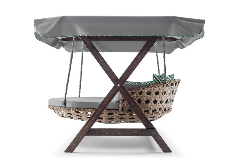 Hux Hängstol Utomhus 188x140 cm - Grå - Utemöbler - Utestol & trädgårdsstol - Hängstol utomhus