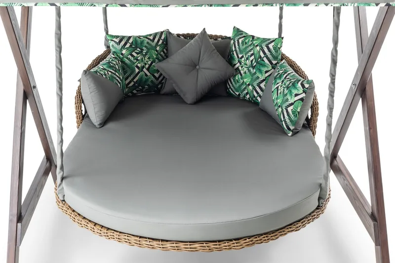 Hux Hängstol Utomhus 188x140 cm - Grå - Utemöbler - Utestol & trädgårdsstol - Hängstol utomhus