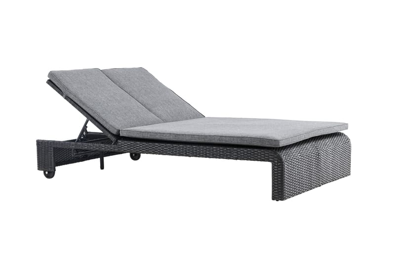 London Solstol 119x196 cm - Svart - Utemöbler - Utestol & trädgårdsstol - Solstolar