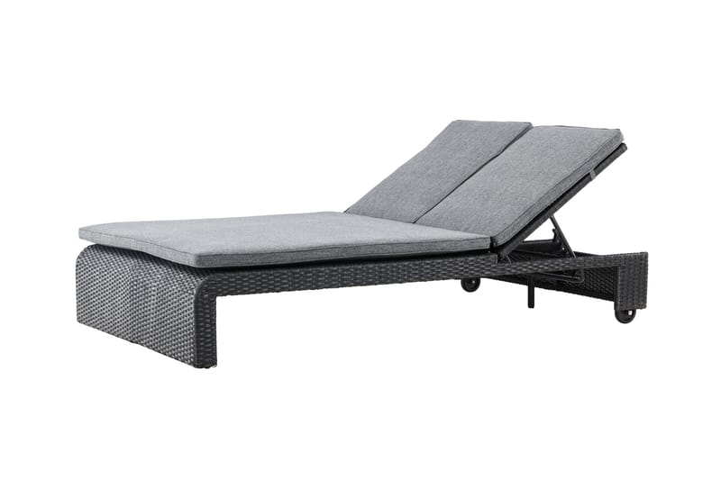 London Solstol 119x196 cm - Svart - Utemöbler - Utestol & trädgårdsstol - Solstolar