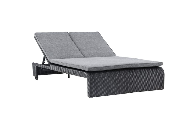 London Solstol 119x196 cm - Svart - Utemöbler - Utestol & trädgårdsstol - Solstolar