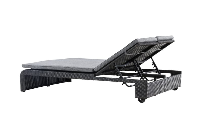 London Solstol 119x196 cm - Svart - Utemöbler - Utestol & trädgårdsstol - Solstolar