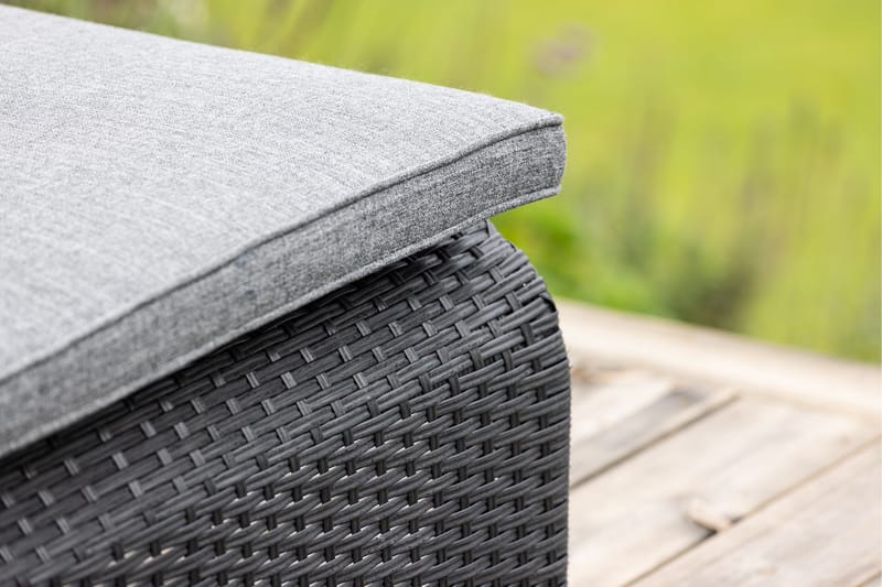 London Solstol 119x196 cm - Svart - Utemöbler - Utestol & trädgårdsstol - Solstolar