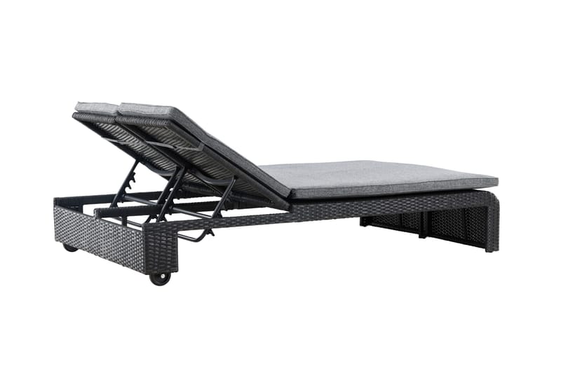 London Solstol 119x196 cm - Svart - Utemöbler - Utestol & trädgårdsstol - Solstolar