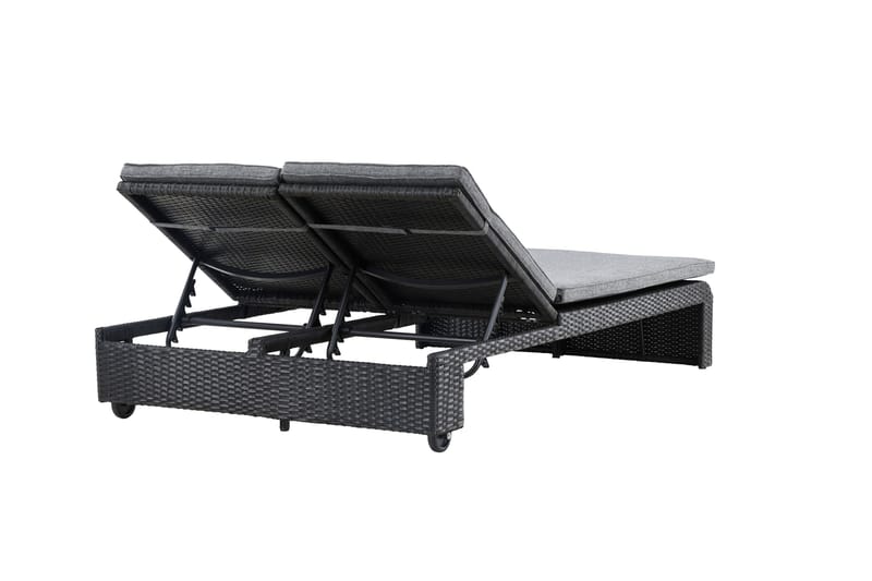 London Solstol 119x196 cm - Svart - Utemöbler - Utestol & trädgårdsstol - Solstolar