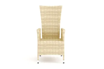 Jenny Fällbar fåtölj utomhus - Matstol ute i konstrotting - Beige - Utemöbler - Utestol & trädgårdsstol - Utefåtölj & loungefåtölj