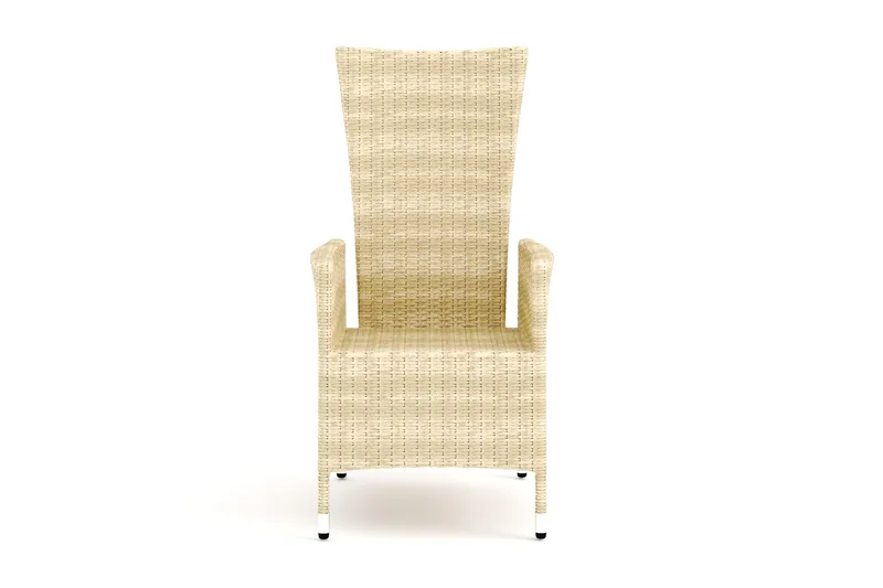 Jenny Fällbar fåtölj utomhus - Matstol ute i konstrotting - Beige - Utemöbler - Utestol & trädgårdsstol - Utefåtölj & loungefåtölj