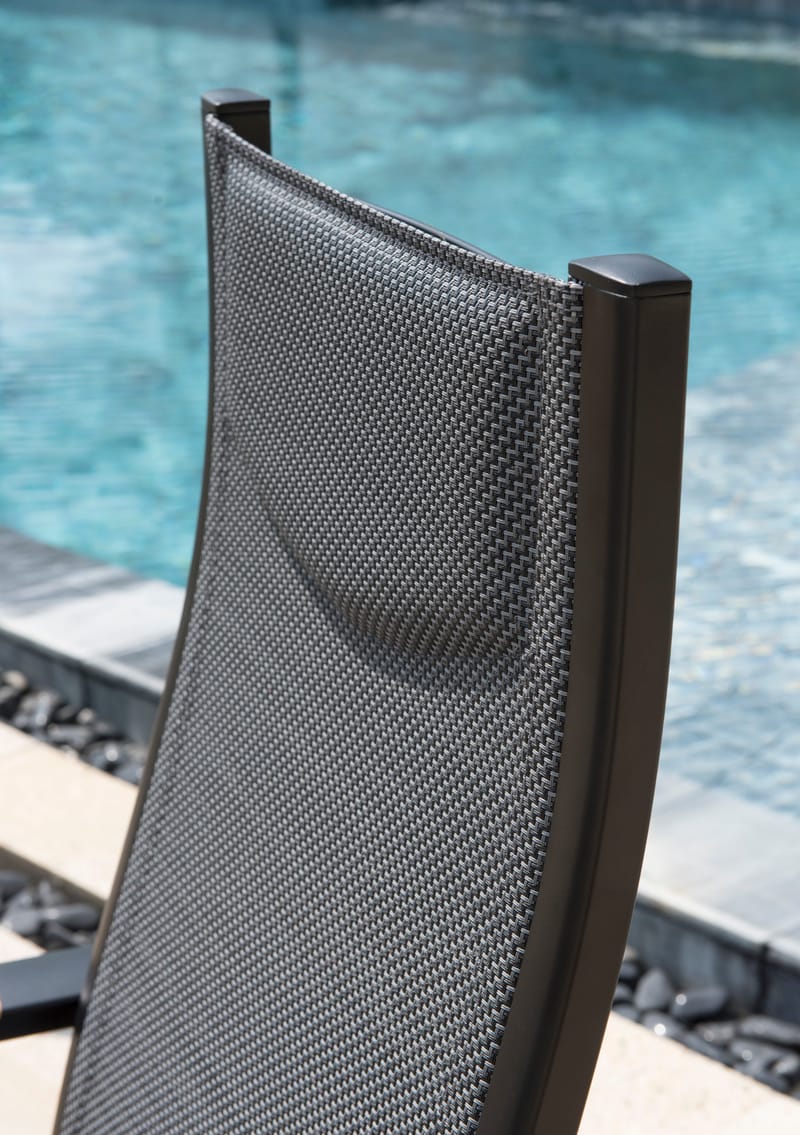 Karmstol för utomhusbruk Panama positionsstol - svart - Utemöbler - Utestol & trädgårdsstol - Positionsstol