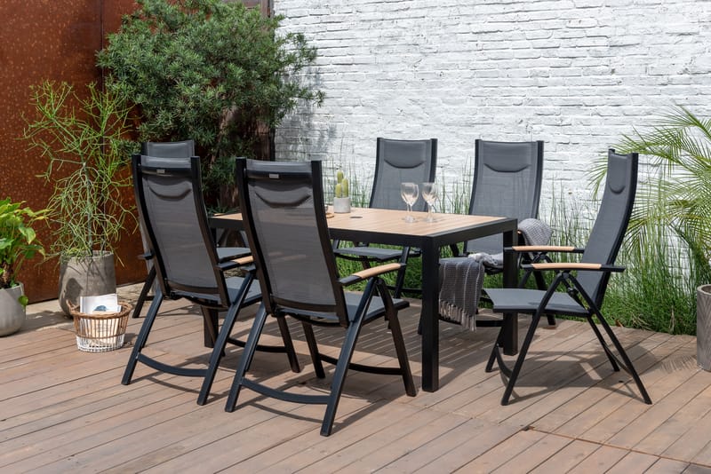 Karmstol för utomhusbruk Panama positionsstol - svart - Utemöbler - Utestol & trädgårdsstol - Positionsstol