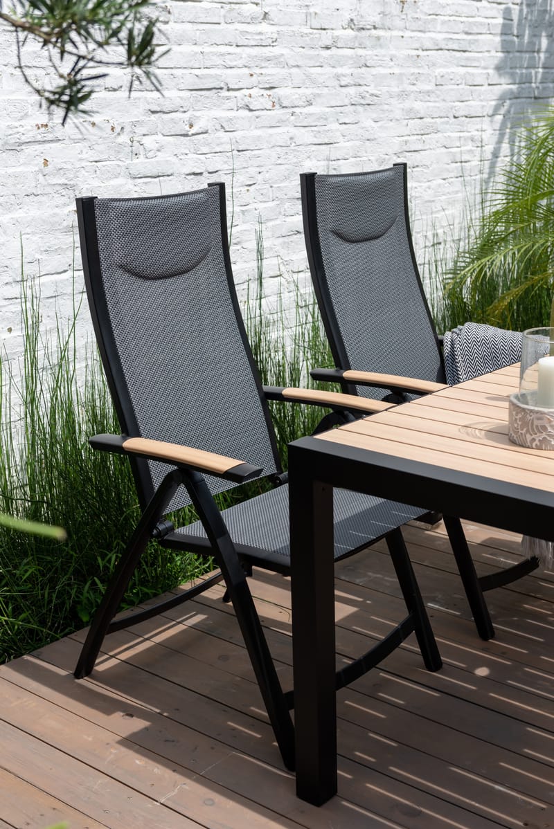 Karmstol för utomhusbruk Panama positionsstol - svart - Utemöbler - Utestol & trädgårdsstol - Positionsstol