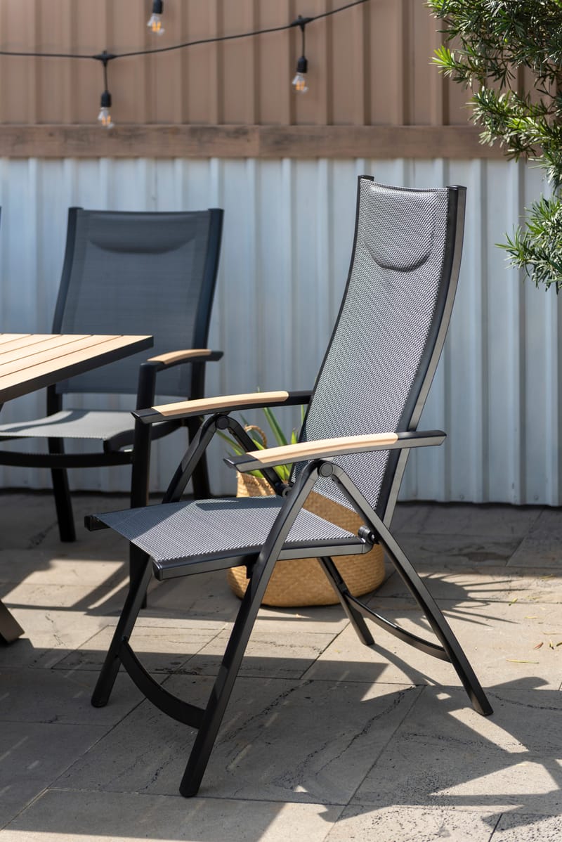 Karmstol för utomhusbruk Panama positionsstol - svart - Utemöbler - Utestol & trädgårdsstol - Positionsstol