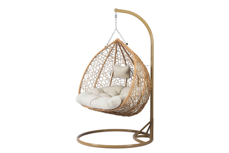 Klinkerville Hängstol Utomhus - Beige - Utemöbler - Utestol & trädgårdsstol - Hängstol utomhus