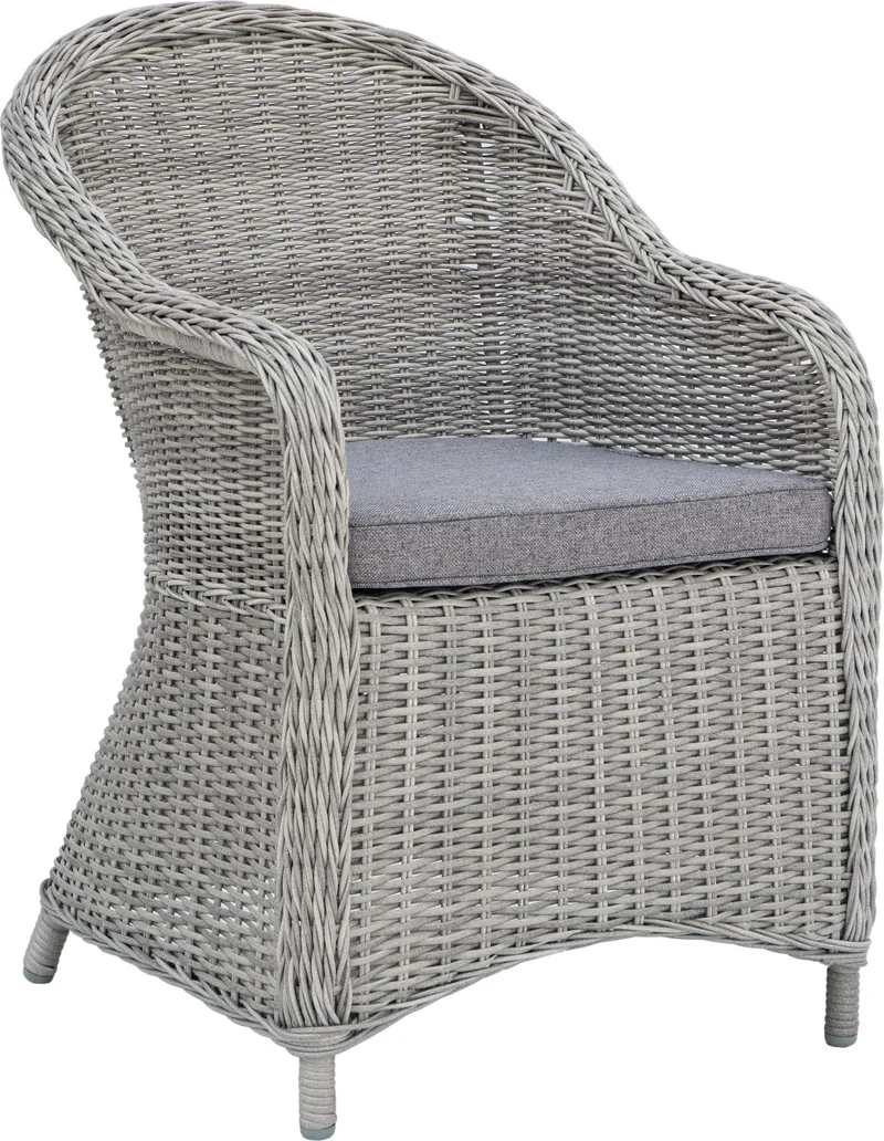 Konstrotting fåtölj Grå | Mörkgrå dyna & metallstomme | Malgovik - Utemöbler - Utestol & trädgårdsstol - Utefåtölj & loungefåtölj