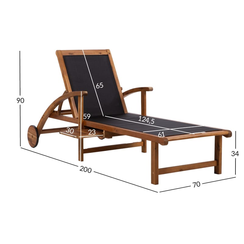 Kontorsstol Fabiola - svart - Utemöbler - Utestol & trädgårdsstol - Solsäng & Solvagnar