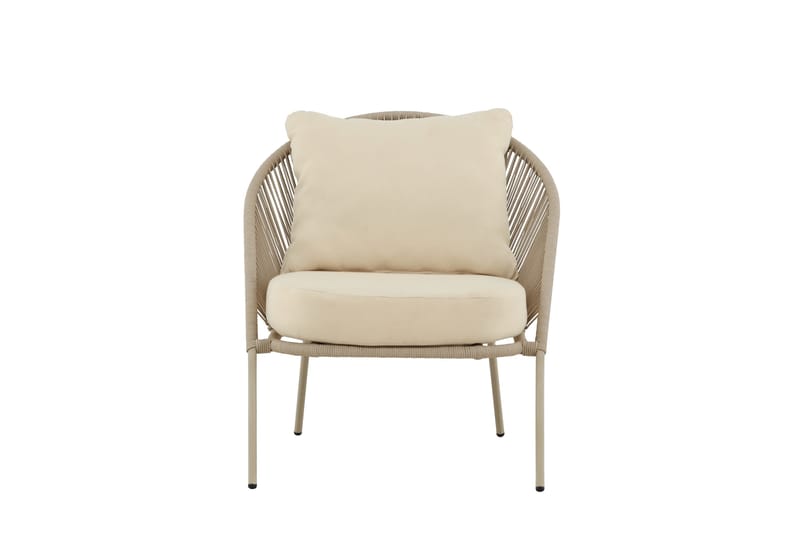 Lindos Utefåtölj - Beige - Utemöbler - Utestol & trädgårdsstol - Utefåtölj & loungefåtölj