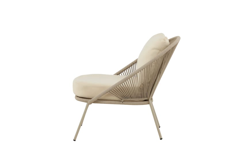 Lindos Utefåtölj - Beige - Utemöbler - Utestol & trädgårdsstol - Utefåtölj & loungefåtölj
