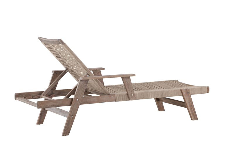 Little John Solstol 200x72 cm - Brun - Utemöbler - Utestol & trädgårdsstol - Solstolar