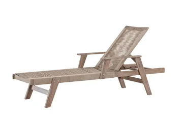 Little John Solstol 200x72 cm - Brun - Utemöbler - Utestol & trädgårdsstol - Solstolar