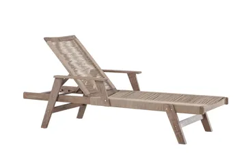 Little John Solstol 200x72 cm - Brun - Utemöbler - Utestol & trädgårdsstol - Solstolar