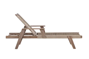 Little John Solstol 200x72 cm - Brun - Utemöbler - Utestol & trädgårdsstol - Solstolar
