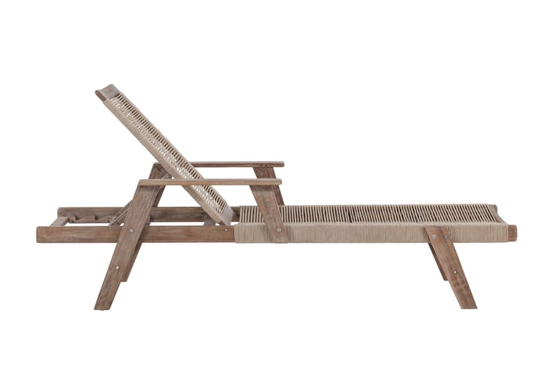 Little John Solstol 200x72 cm - Brun - Utemöbler - Utestol & trädgårdsstol - Solstolar