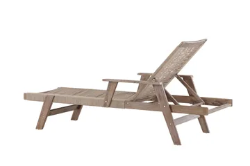 Little John Solstol 200x72 cm - Brun - Utemöbler - Utestol & trädgårdsstol - Solstolar