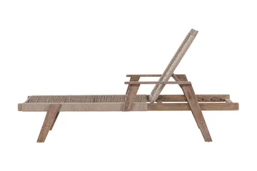 Little John Solstol 200x72 cm - Brun - Utemöbler - Utestol & trädgårdsstol - Solstolar