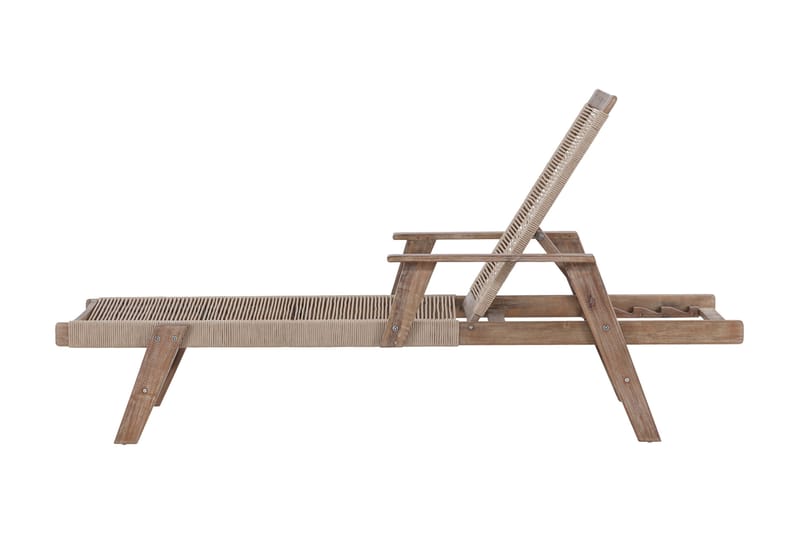 Little John Solstol 200x72 cm - Brun - Utemöbler - Utestol & trädgårdsstol - Solstolar