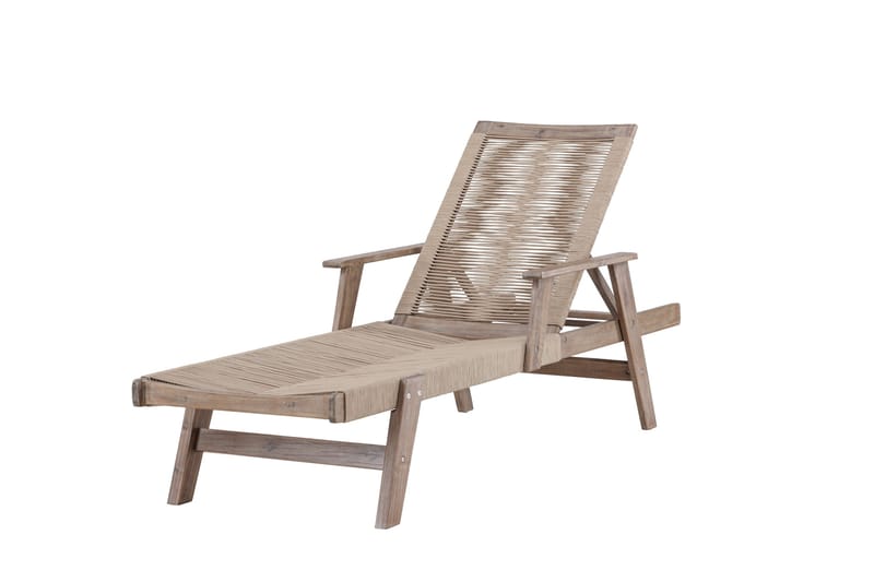 Little John Solstol 200x72 cm - Brun - Utemöbler - Utestol & trädgårdsstol - Solstolar