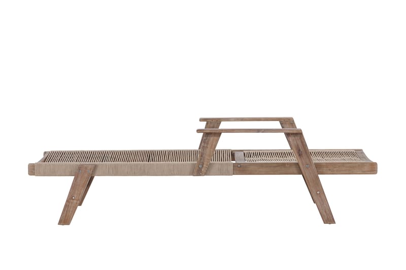 Little John Solstol 200x72 cm - Brun - Utemöbler - Utestol & trädgårdsstol - Solstolar
