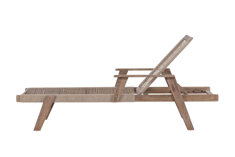 Little John Solstol 200x72 cm - Brun - Utemöbler - Utestol & trädgårdsstol - Solstolar